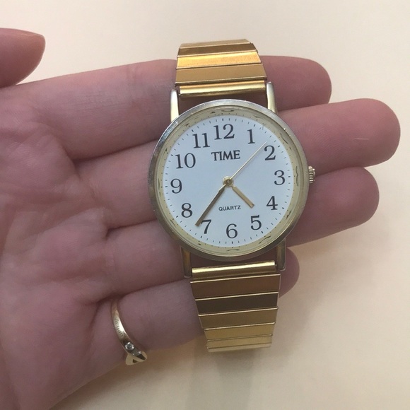 TIME Gold Metal Watch - Picture 2 of 4
